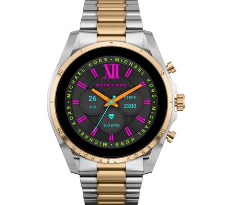 michael kors bradshaw chronograph two-tone stainless steel watch|Michael Kors gen 6 smartwatch.